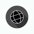 World Icon. Globe, Earth Symbol - Vector. Basic RGB. Royalty Free Stock Photo