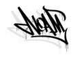 NOAM bible name graffiti tag style Royalty Free Stock Photo