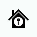 House Key Icon. Access Symbol - Vector Royalty Free Stock Photo