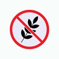 No Wheat Icon. Out of Stock Grain. Famine, Starving Symbol. Sign of Food Crisis.