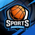 Sports basketball esport mascot logo design Royalty Free Stock Photo