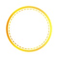Circle luxury gold frame template Royalty Free Stock Photo