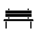 Bench icon vector basic RGB Royalty Free Stock Photo