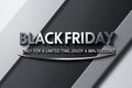 black friday sale sign on black background Royalty Free Stock Photo