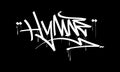 HYMNE graffiti tag style design Royalty Free Stock Photo