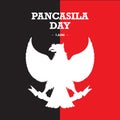 June 1 Indonesian Pancasila Day Unity in Diversity, garuda pancasila indonesia Royalty Free Stock Photo