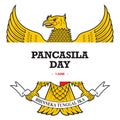 June 1 Indonesian Pancasila Day Unity in Diversity, garuda pancasila indonesia Royalty Free Stock Photo
