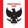 June 1 Indonesian Pancasila Day Unity in Diversity, garuda pancasila indonesia Royalty Free Stock Photo