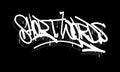 SHORT WORDS graffiti tag style design Royalty Free Stock Photo