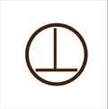 Electrical Ground Symbol Vector Icon Royalty Free Stock Photo