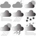 icon vector stock weather template design trendy Royalty Free Stock Photo