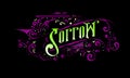 SORROW lettering custom style design Royalty Free Stock Photo