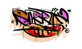 SORRY graffiti custom style design Royalty Free Stock Photo