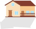 House vector illustration on a white background Royalty Free Stock Photo