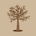 Abstract stylized tree Royalty Free Stock Photo