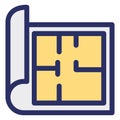 Basic RGB  Architecture, design Vector Icon which can easily modify or edit Royalty Free Stock Photo