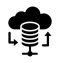 Basic RGB Backup Isolated Vector Icon which can easily modify or edit
