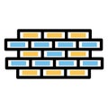 Basic RGB  Barrier, brick Vector Icon which can easily modify or edit Royalty Free Stock Photo