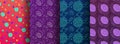 Available in swatches panel. Set of memphis seamless patterns