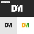 Creative DM Logo letters initials