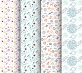 Memphis seamless patterns available in swatches panel