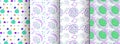 Memphis seamless patterns available in swatches panel