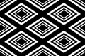 Seamless Polygonal Monochrome Diamond Pattern. Geometric Abstract Background. Suitable for textile, fabric, packaging and web desi Royalty Free Stock Photo