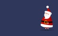 Basic Santa Claus Vector with copyspace on the right. Classic Santa In Red Suit