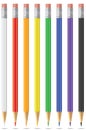 A Basic Set of Colored Pencils Royalty Free Stock Photo