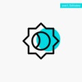 Basic, Setting, Ui turquoise highlight circle point Vector icon