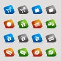 Basic - Shopping icons Royalty Free Stock Photo