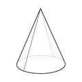 Cone Stereometric Shape Composition Royalty Free Stock Photo