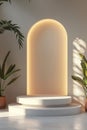 Basic yet stylish display podium for clean mockup presentations.
