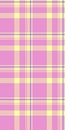 Basic texture textile tartan, dreamy seamless check pattern. Identity background plaid fabric vector in pink and lime colors Royalty Free Stock Photo