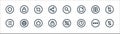 Basic ui line icons. linear set. quality vector line set such as mobile data, time, lock, list, lock, crop, search, lock