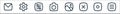 Basic ui line icons. linear set. quality vector line set such as open menu, stop, cross, gallery, camera, adjust, setting