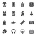 Basic vector icons set