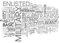 Basic View On How To Get Enlisted In The Us Military Word Cloud