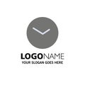 Basic, Watch, Time, Clock Business Logo Template. Flat Color