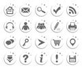 Basic web icons Royalty Free Stock Photo