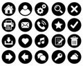 Basic web icons Royalty Free Stock Photo