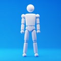 basic white magnetic humanoid robot Royalty Free Stock Photo