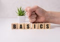 BASIC word made with building blocks on white Royalty Free Stock Photo