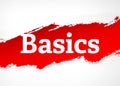 Basics Red Brush Abstract Background Illustration