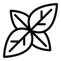 Basil agriculture icon, outline style