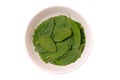 Basil fresh leaves