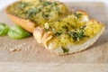 Basil Garlic Bread Royalty Free Stock Photo