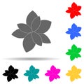 basil multi color style icon. Simple glyph, flat vector of plants icons for ui and ux, website or mobile application