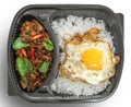 Basil Rice with Fried Egg