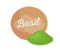 Basil Spice and Headline Basilic Plant Powder